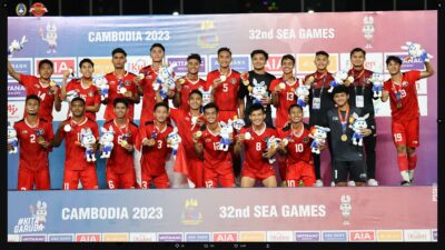 Timnas Sepakbola Indonesia U-22 Raih Emas